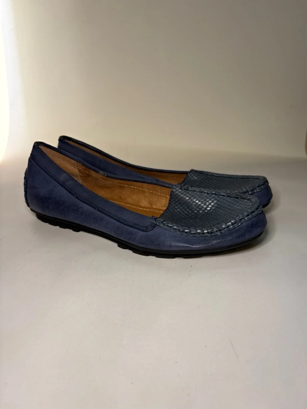 BARE TRAPS Kieran‎ Women's Black Leather Driving Loafers Size 10